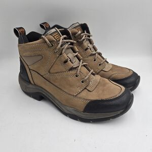 Ariat ATS Terrain Leather Utility Hiking Work Boots Brown Womens 7.5B Gorpcore